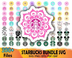 200 starbucks logo bundle svg, starbucks svg, mandala starbucks