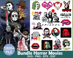 1800 files horror movies halloween svg bundle