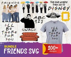 100 friends bundle svg, trending svg, friends show svg