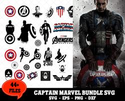 44 captain america bundle svg, marvel svg, avengers svg