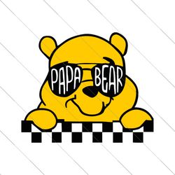 papa bear svg, pooh bear svg, father's day svg, best day ever svg, vacay mode svg, magical kingdom svg, family trip svg,