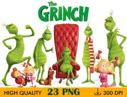 the grinch clipart png, grinch bundle, svg file