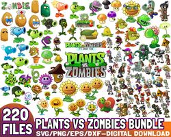 220 files plants vs zombies bundle svg file digital