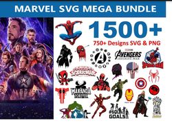 1500 marvel svg bundle, superhero digital bundle, svg file digital