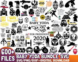 600 files baby yoda bundle svg file digital