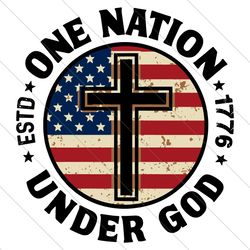 one nation 1776 under god estd