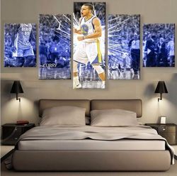 stephen curry golden state basketball  sport 5 panel canvas art wall decorcv