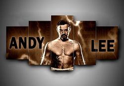 boxing  andy lee  sport 5 panel canvas art wall decor