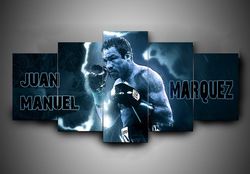 boxing  juan manuel mrquez  sport 5 panel canvas art wall decor