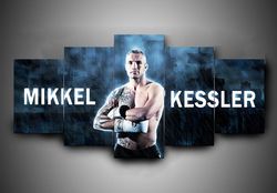 boxing  mikkel kessler  sport 5 panel canvas art wall decor