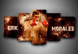 boxing  rik morales  sport 5 panel canvas art wall decor