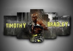 boxing  timothy bradley  sport 5 panel canvas art wall decor