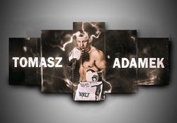 boxing  tomasz adamek  sport 5 panel canvas art wall decor