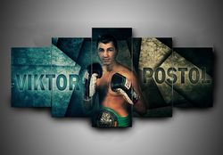 boxing  viktor postol  sport 5 panel canvas art wall decor