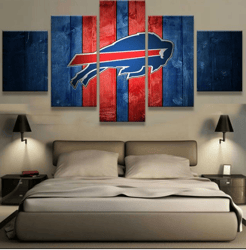 buffalo bills football  sport 5 panel canvas art wall decor