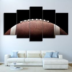 football pigskin  sport 5 panel canvas art wall decor