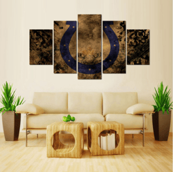 indianapolis colts football 1  sport 5 panel canvas art wall decor