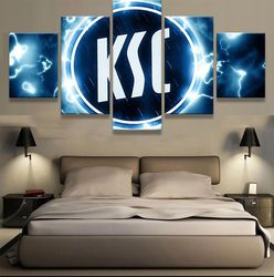 karlsruher sc sports football  sport 5 panel canvas art wall decor