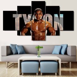 mike tyson boxing  sport 5 panel canvas art wall decor