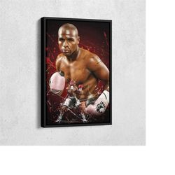 floyd mayweather jr. poster boxing artwork framed poster wall art canvas print home decor