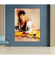 halsey canvas wall art, pop music icon painting,