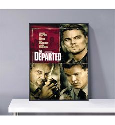 the departed poster pvc package waterproof canvas wall