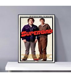 superbad movie poster pvc package waterproof canvas wall