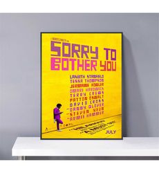 sorry to bother you movie poster pvc package