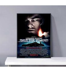 shutter island poster pvc package waterproof canvas wall