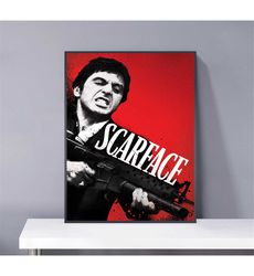 scarface poster pvc package waterproof canvas wall art