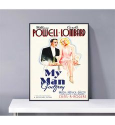 my man godfrey poster pvc package waterproof canvas