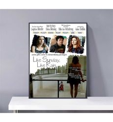 like sunday, like rain poster pvc package waterproof