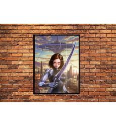 battle angel alita art work movie poster ssw