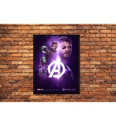 avengers infinity war thor guardian of galaxy poster
