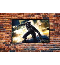 black panther marvel superhero movie cover home decor