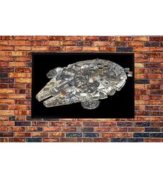 millennium falcon star wars artwork home decoration pos