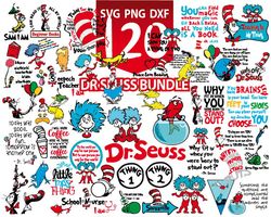 dr seuss svg, mega bundle, cat in the hat svg, dr seuss hat svg, green eggs and ham svg, dr seuss for teachers svg