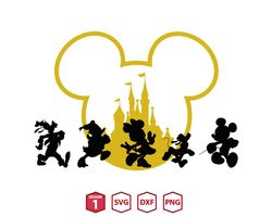 mickey head silhouette svg, mickey head characters svg png, mickey head svg, mickey head friends svg