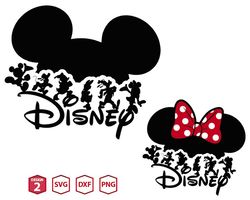 mickey head silhouette svg, mickey friend squad svg, vacay mode png, magical kingdom 2024 svg png