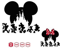 mickey characters svg, minnie head png, mickey friend squad svg, vacay mode png, magical kingdom 2024 svg