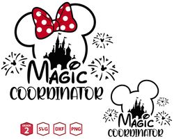 disney magic coordinator outline svg, magic mickey svg, magical castle svg, svg, magic expert svg, take me to the mickey
