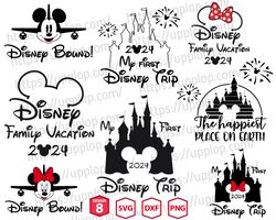 disney 2024 family trip svg png bundle, disney 2024 family vacation png svg, vacay mode png, magical kingdom svg