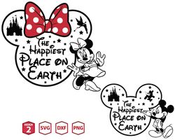 disney happiest place on earth svg png, disney trip svg png, magic kingdom svg, magical castle svg, family vacation svg,