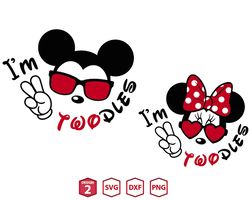 i'm twodles mickey minnie svg png, i'm twodooles svg png, minnie clipart svg, twodooles png, minnie svg