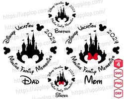 disney vacation 2024 svg png, making family memories svg, family trip svg, family trip 2024 svg