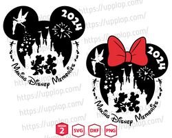 making disney memories 2024 svg, world trip 2024 svg, magical kingdom svg, family vacation svg, magical castle