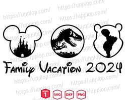 disney family vacation 2024 png svg, disney family vacay 2024 svg png, disneytrip 2024