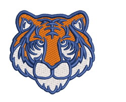 tiger embroidery