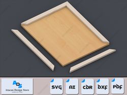 digital photo frame bundle for laser cutting - multiple sizes included 419