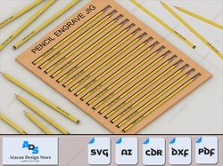 laser cut pencil jig | perfect for custom engraving | multiple file formats